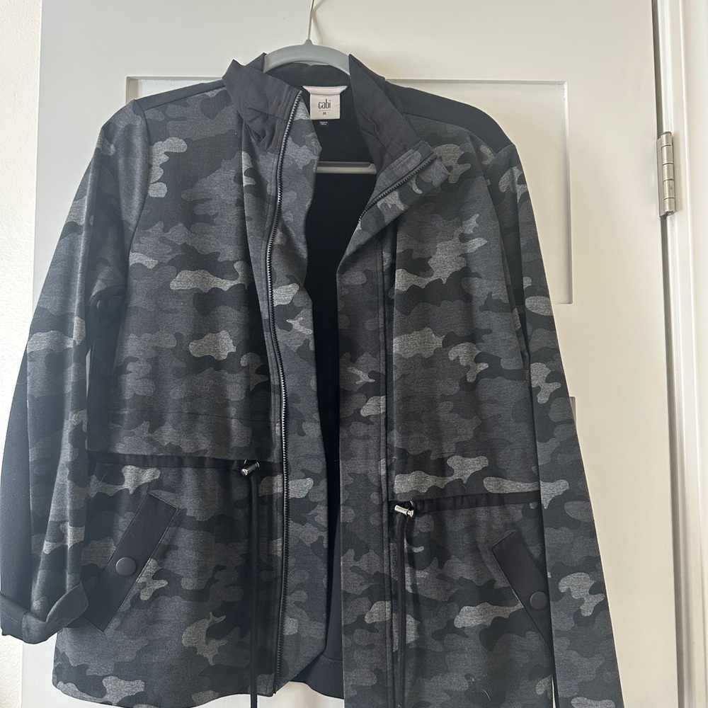 CAbi Gray Camouflage Jacket